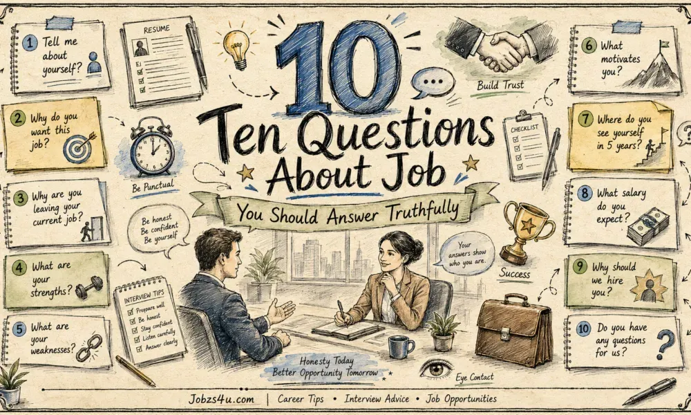Current image: Ten Questions About Job You Should Answer Truthfully.