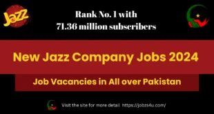 Apply for Latest Jazz Company Jobs 2024