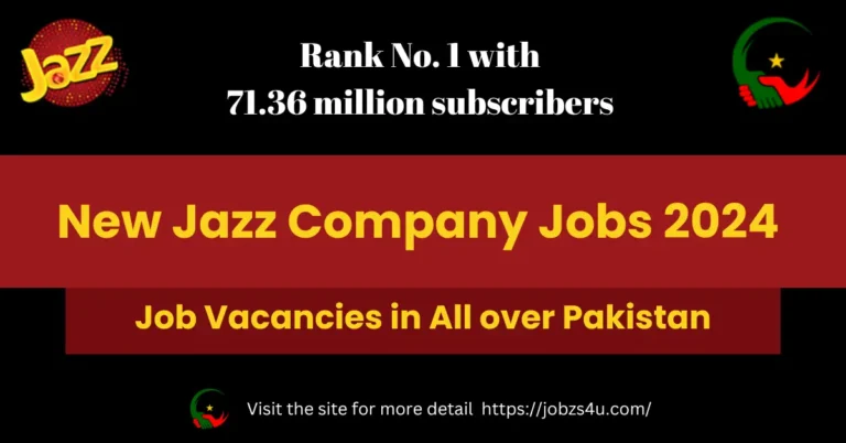 Apply for Latest Jazz Company Jobs 2024