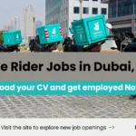 Working in Dubai as a bike rider is great option for pakistani job seekers