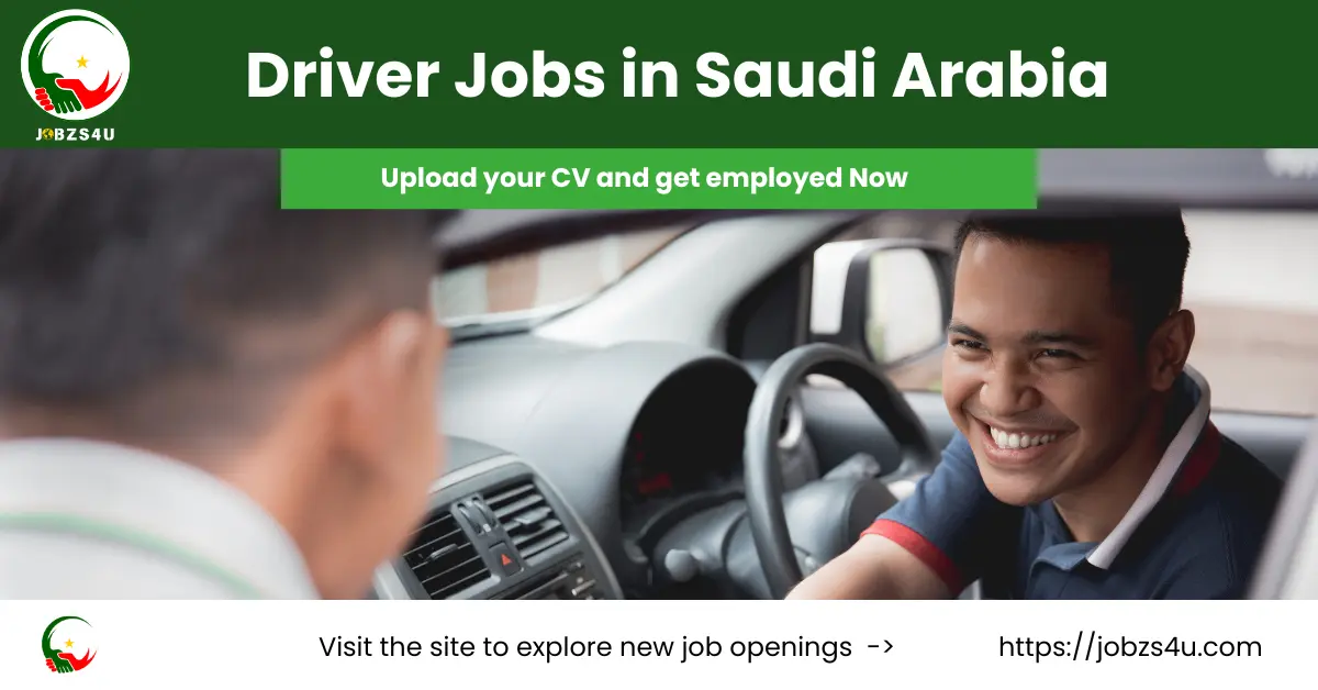 apply for new Driver jobs in Saudi Arabia