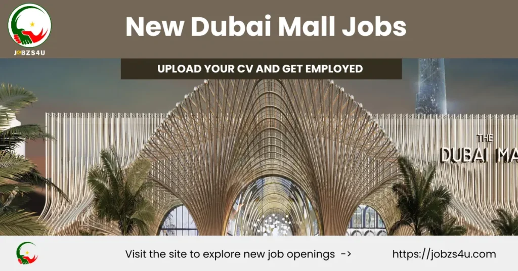 Apply for the new Dubai Mall jobs